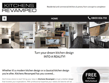 Tablet Screenshot of kitchensrevamped.co.nz